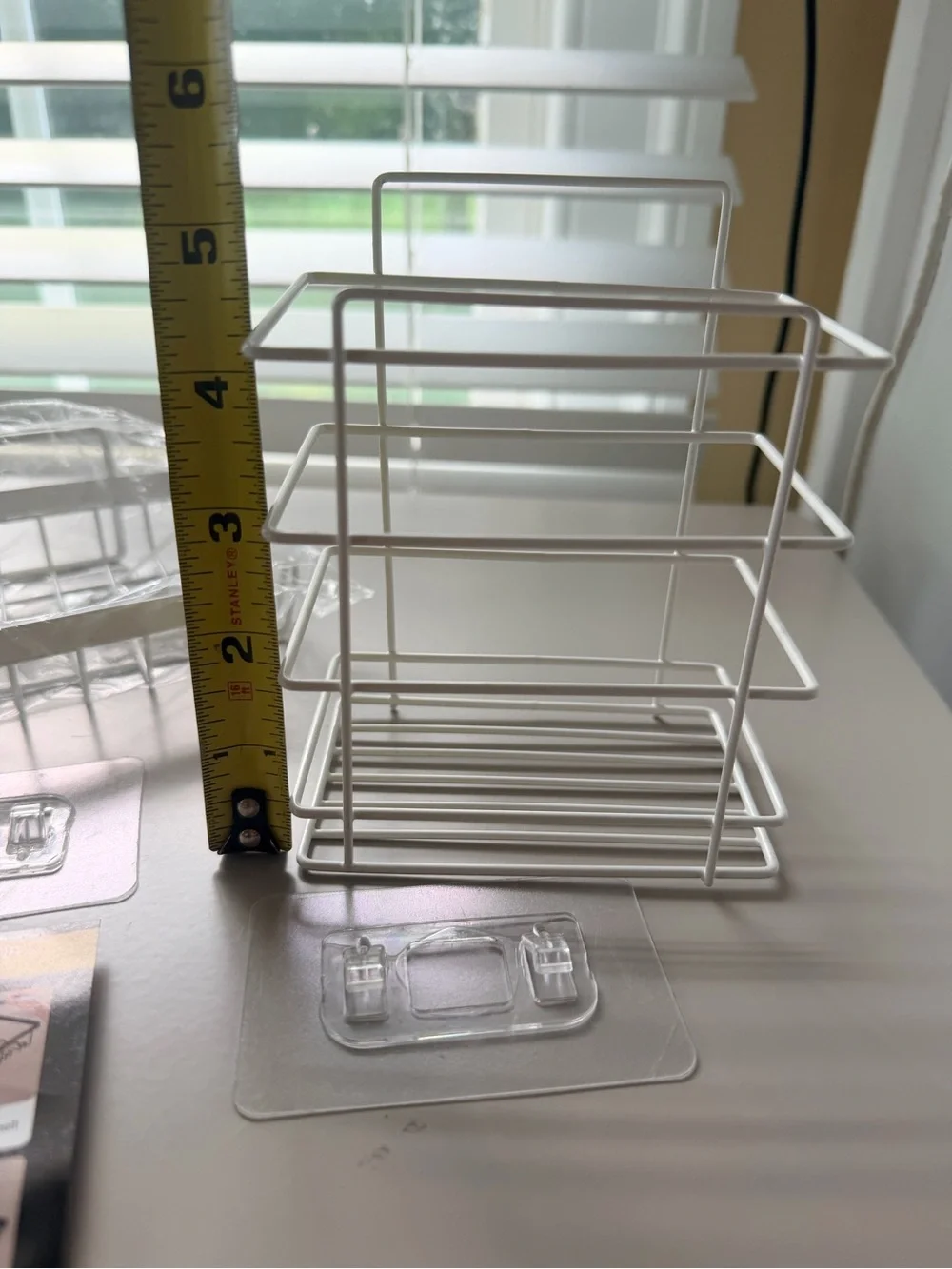 NEW Set of 2 Shower Bathroom or Wall-Mounted Wire Storage Basket - White NEW